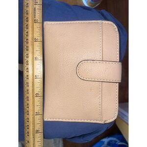 leather slim Ladies wallet tan